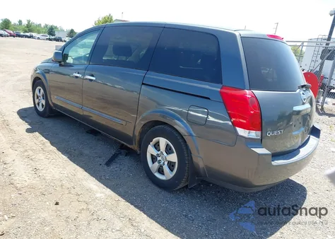 2007 Nissan Quest 3.5 from USA, damaged, VIN 5N1BV28U07N103487